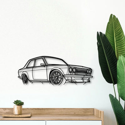 510 1973 Angle Classic Silhouette Metal Wall Art - Tinvibe