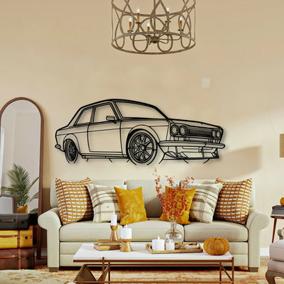 510 1973 Angle Classic Silhouette Metal Wall Art - Tinvibe