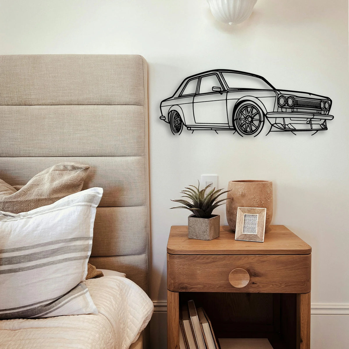 510 1973 Angle Classic Silhouette Metal Wall Art - Tinvibe