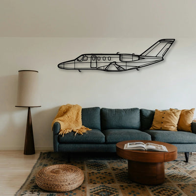 525B CJ3 Classic Aircraft Silhouette Metal Wall Art - Tinvibe
