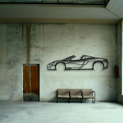 570S Convertible Classic Silhouette Metal Wall Art - Tinvibe