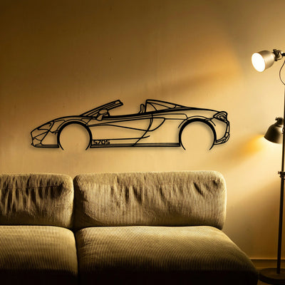 570S Convertible Classic Silhouette Metal Wall Art - Tinvibe