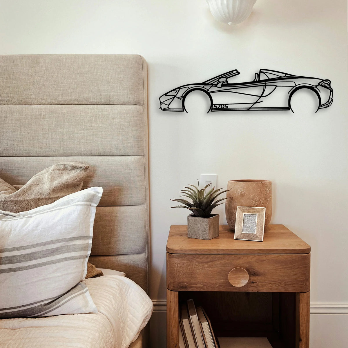 570S Convertible Classic Silhouette Metal Wall Art - Tinvibe