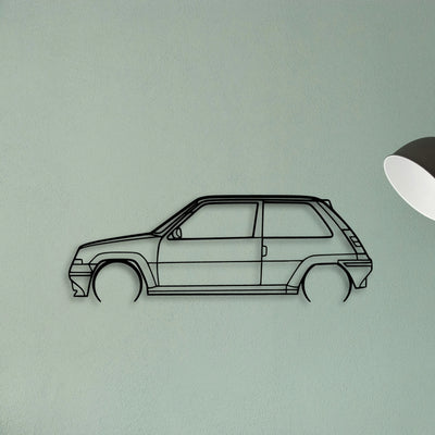 5 GT Turbo Classic Silhouette Metal Wall Art - Tinvibe