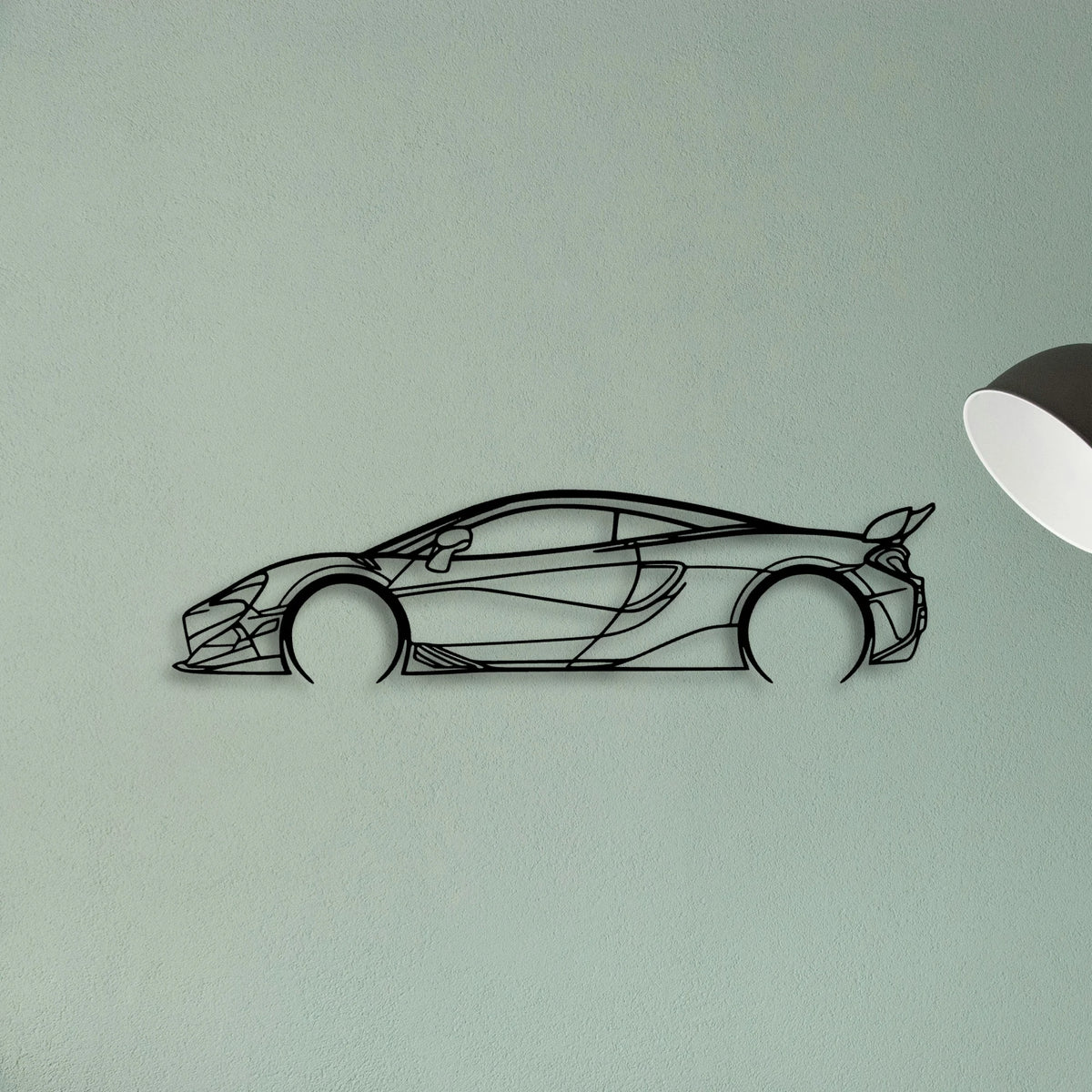 600LT 2019 Classic Silhouette Metal Wall Art - Tinvibe