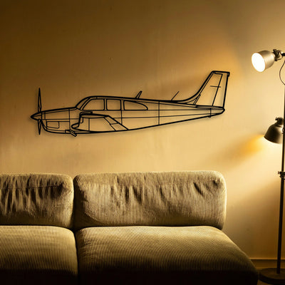 600M Sls 2 Classic Aircraft Silhouette Metal Wall Art - Tinvibe