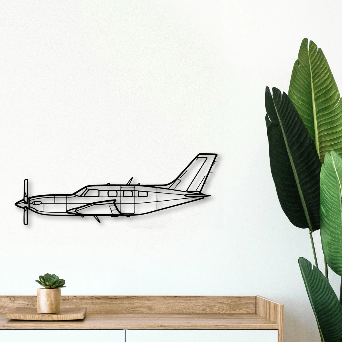 600M Sls Classic Aircraft Silhouette Metal Wall Art - Tinvibe