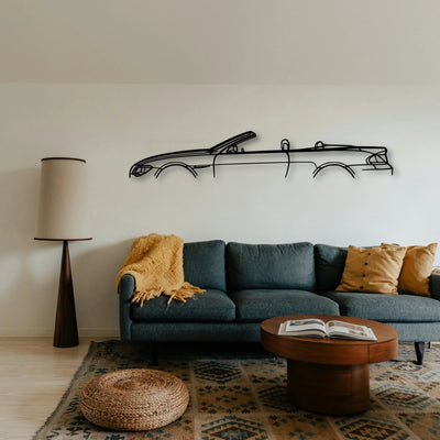6 Series Convertible Classic Silhouette Metal Wall Art - Tinvibe