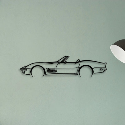 71 Convertible Classic Silhouette Metal Wall Art - Tinvibe