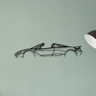 720S Spider 2022 Classic Silhouette Metal Wall Art - Tinvibe