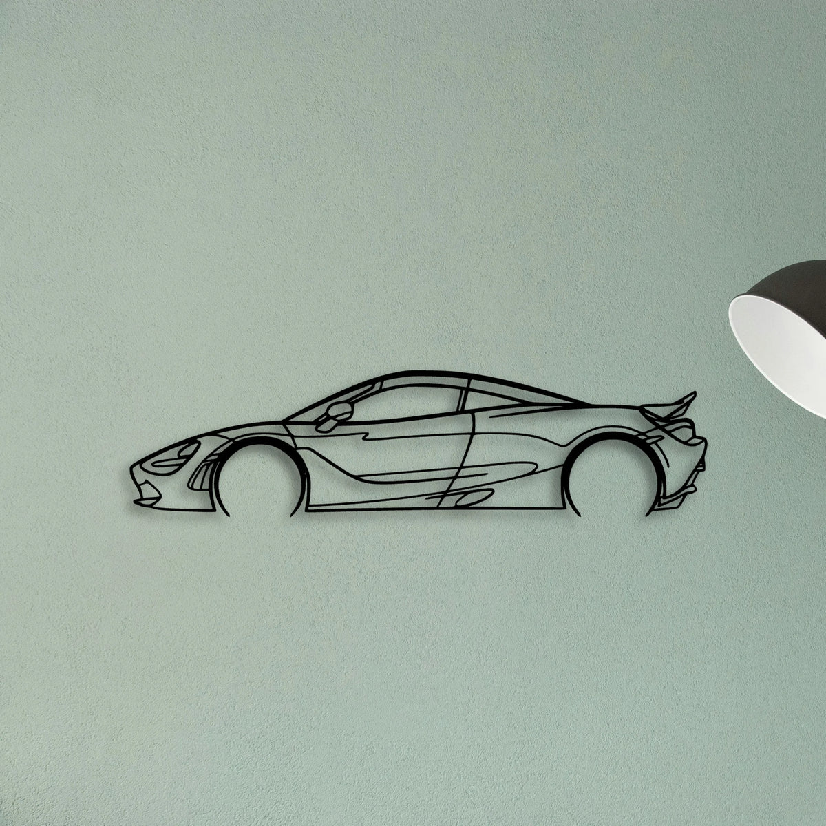 720s Classic Silhouette Metal Wall Art - Tinvibe