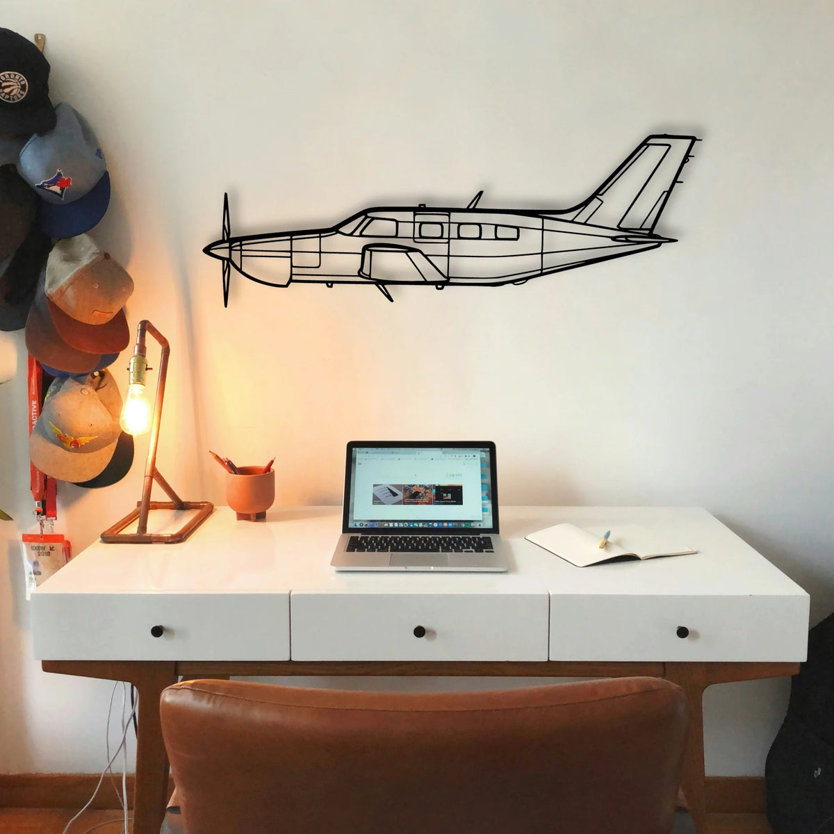 737 800 Classic Aircraft Silhouette Metal Wall Art - Tinvibe