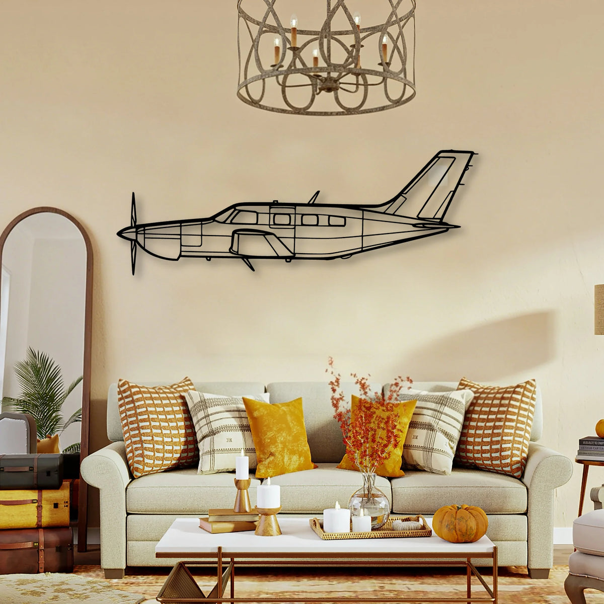 737 800 Classic Aircraft Silhouette Metal Wall Art - Tinvibe