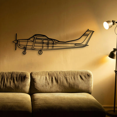 747 400F 3 Classic Aircraft Silhouette Metal Wall Art - Tinvibe