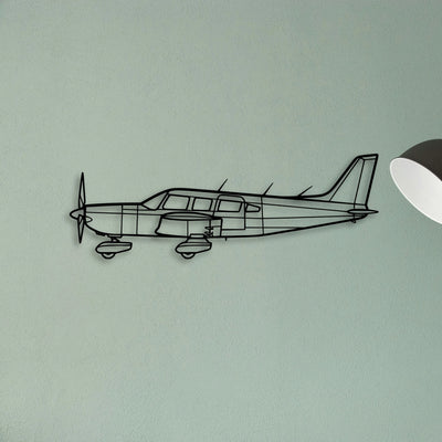 747 400F 4 Classic Aircraft Silhouette Metal Wall Art - Tinvibe