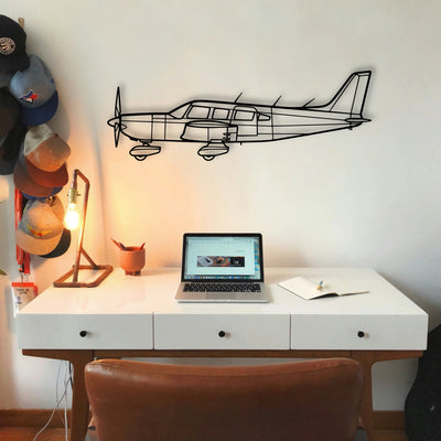 747 400F 4 Classic Aircraft Silhouette Metal Wall Art - Tinvibe