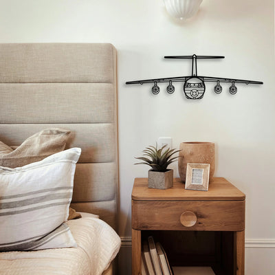 747 8 2 Classic Aircraft Silhouette Metal Wall Art - Tinvibe