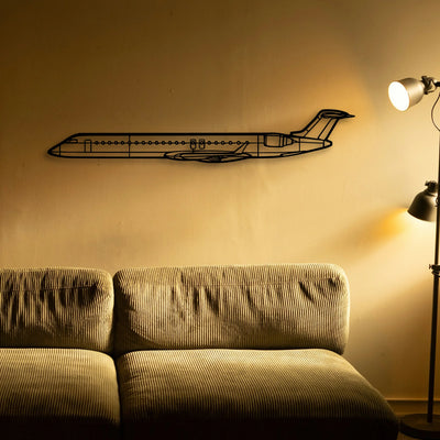 747 800 2 Classic Aircraft Silhouette Metal Wall Art - Tinvibe