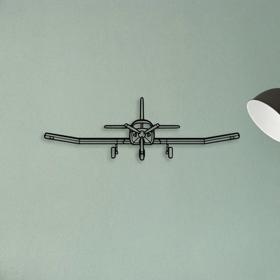 750 Xl Classic Aircraft Silhouette Metal Wall Art - Tinvibe