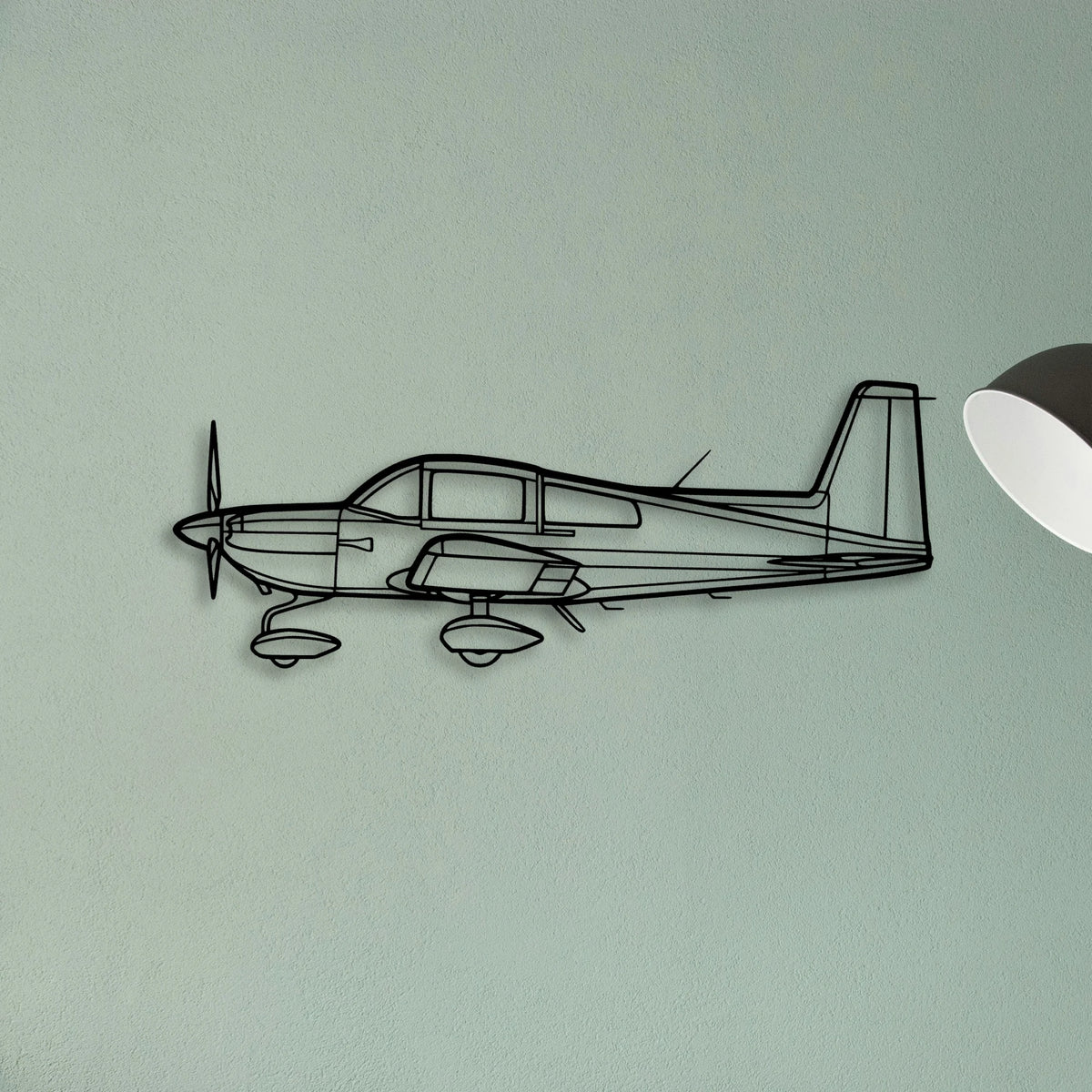 777 300ER 2 Classic Aircraft Silhouette Metal Wall Art - Tinvibe