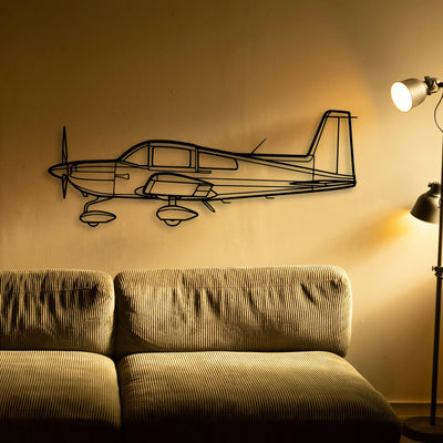 777 300ER 2 Classic Aircraft Silhouette Metal Wall Art - Tinvibe