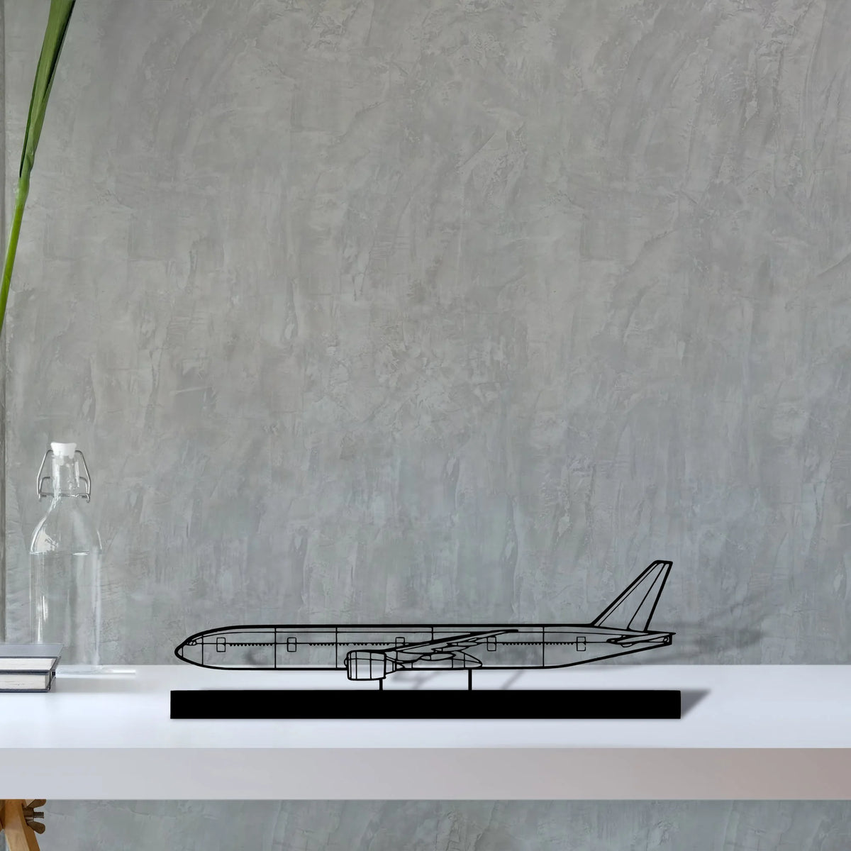 777-300er-4 Silhouette Metal Art Stand - Tinvibe