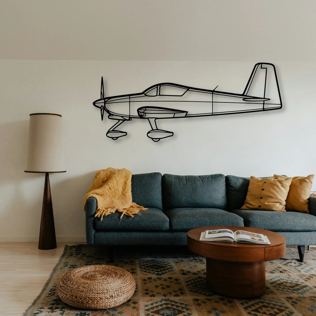 777 300ER 4 Classic Aircraft Silhouette Metal Wall Art - Tinvibe