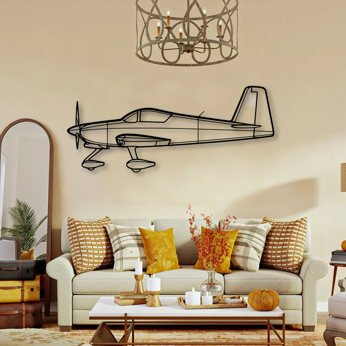 777 300ER 4 Classic Aircraft Silhouette Metal Wall Art - Tinvibe