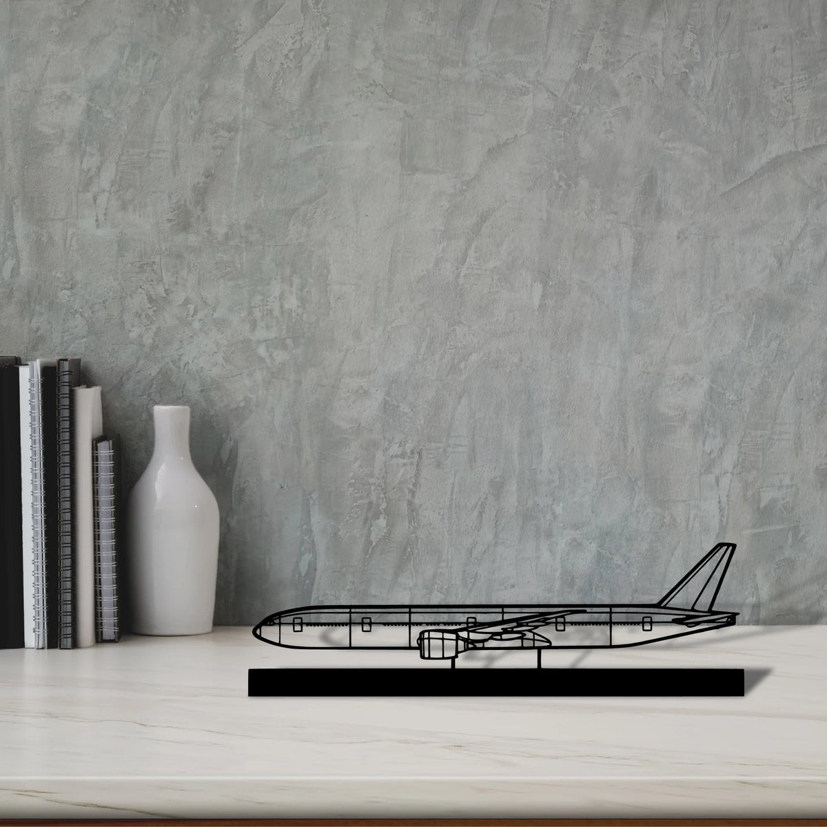 777-300er Silhouette Metal Art Stand - Tinvibe