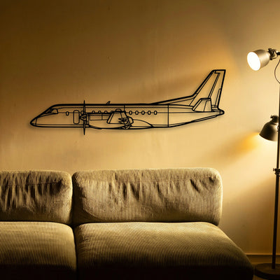 777F Classic Aircraft Silhouette Metal Wall Art - Tinvibe