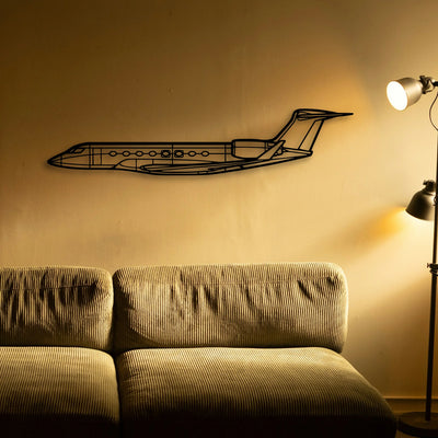 787 2 Classic Aircraft Silhouette Metal Wall Art - Tinvibe
