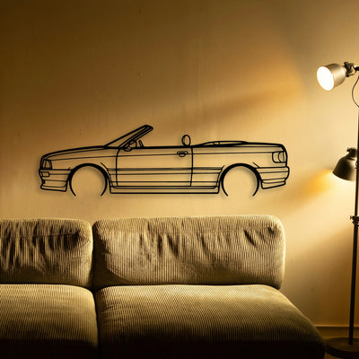 80 Convertible 1998 Classic Silhouette Metal Wall Art - Tinvibe