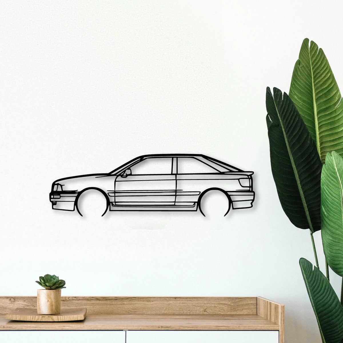 80 S2 1992 Classic Silhouette Metal Wall Art - Tinvibe