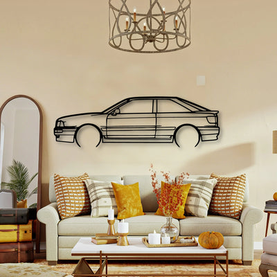 80 S2 1992 Classic Silhouette Metal Wall Art - Tinvibe