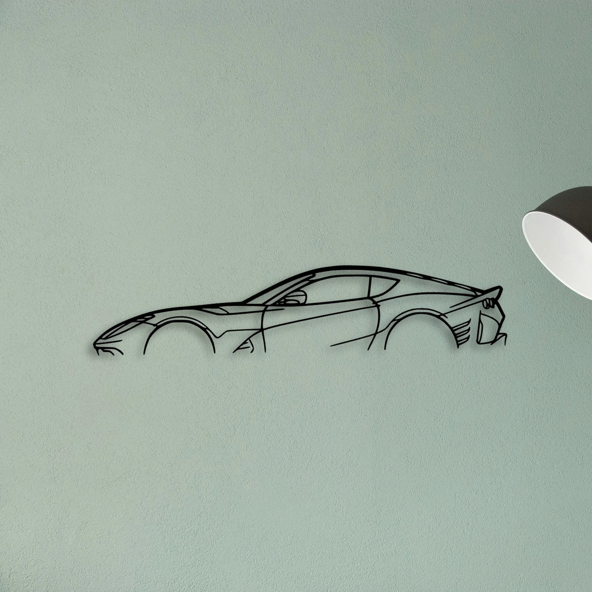 812 Competizione Classic Silhouette Metal Wall Art - Tinvibe