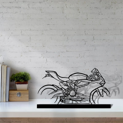 899-panigale Silhouette Metal Art Stand - Tinvibe