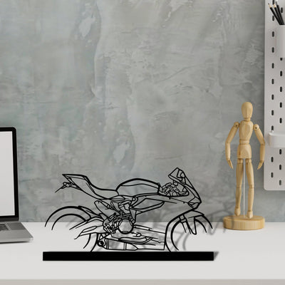 899-panigale Silhouette Metal Art Stand - Tinvibe