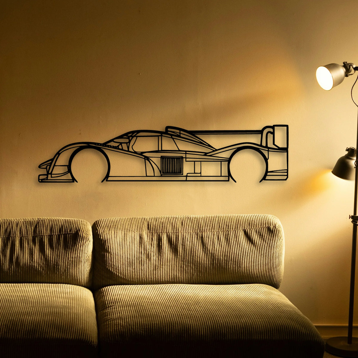 908 LMP1 2011 Classic Silhouette Metal Wall Art - Tinvibe