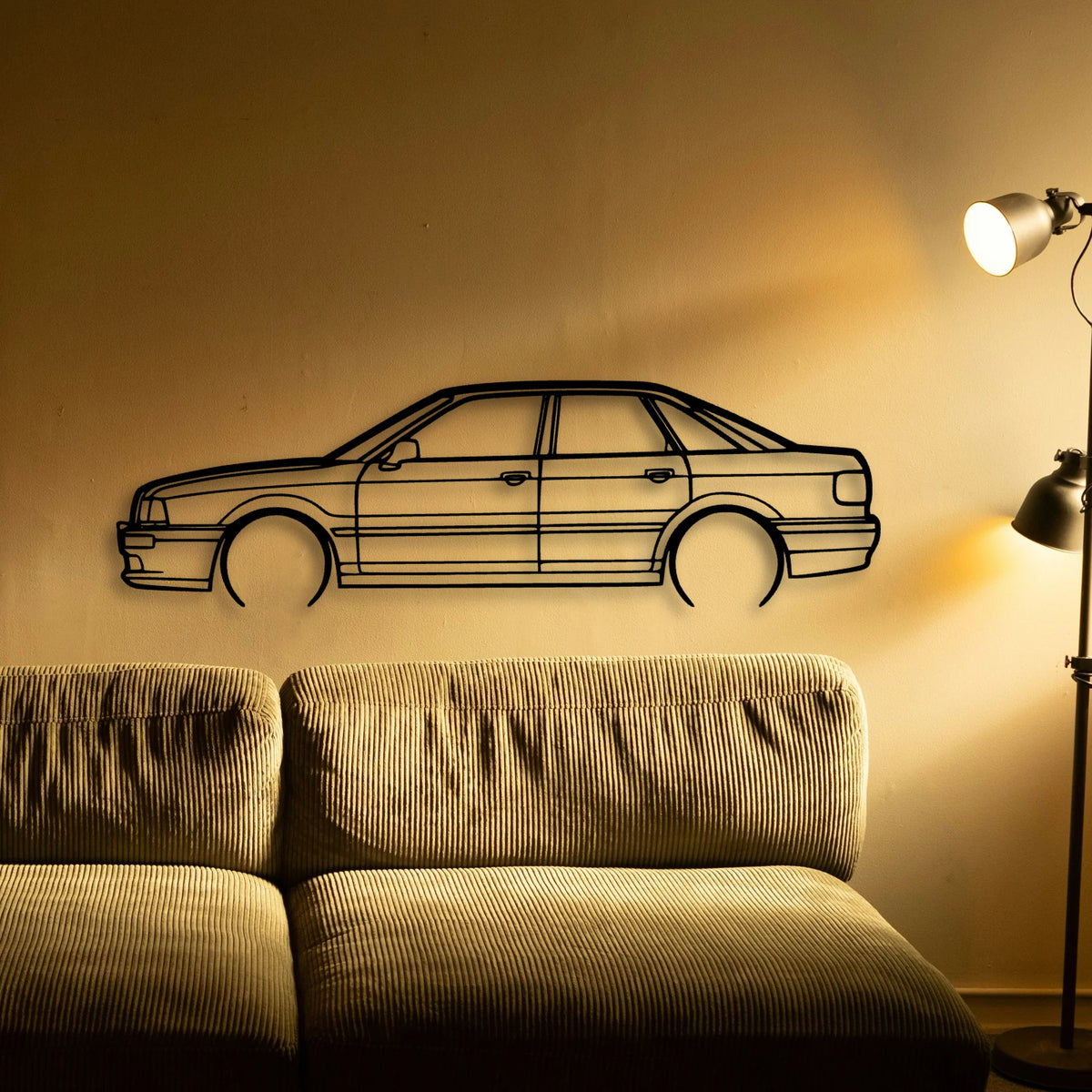 90 B3 1986 Classic Silhouette Metal Wall Art - Tinvibe