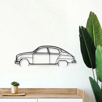 96 Yearmodel 1964 Classic Silhouette Metal Wall Art - Tinvibe