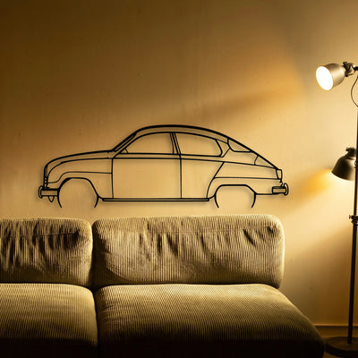 96 Yearmodel 1964 Classic Silhouette Metal Wall Art - Tinvibe