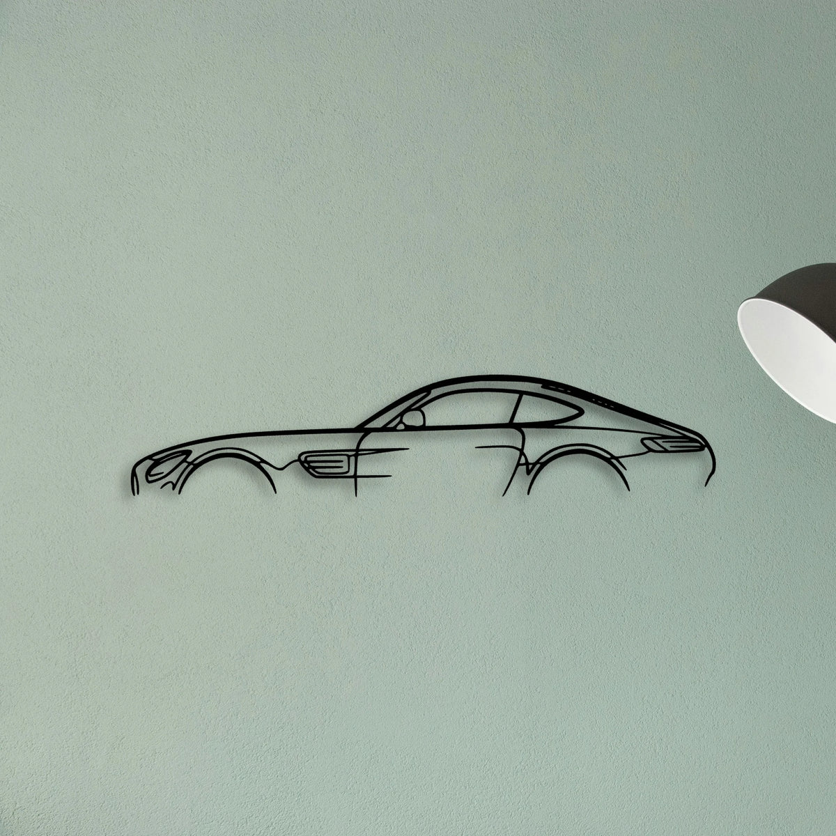 AMG GT 2018 Classic Silhouette Metal Wall Art - Tinvibe