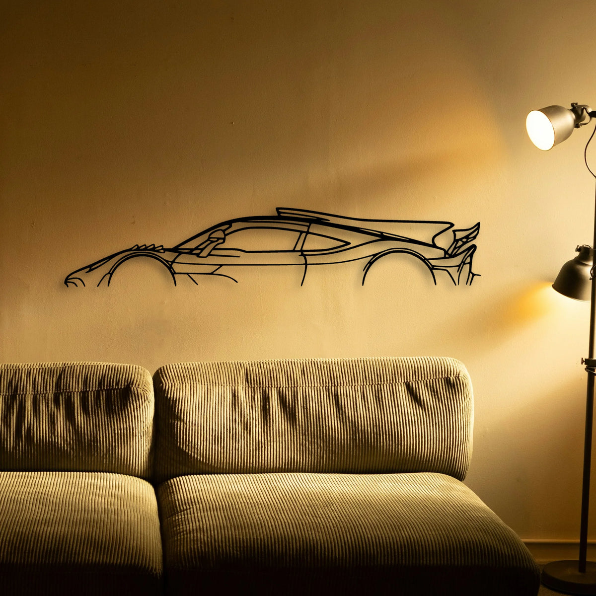 AMG ONE Classic Silhouette Metal Wall Art - Tinvibe