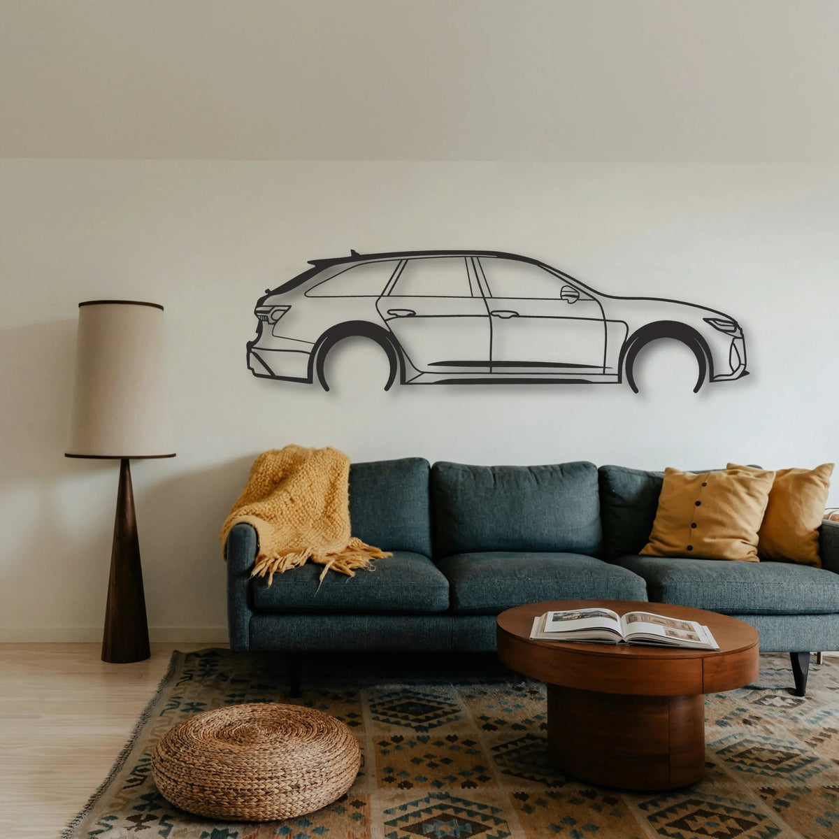 AUDI Classic Silhouette Metal Wall Art - Tinvibe