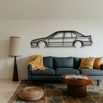 Accord 1990 Classic Silhouette Metal Wall Art - Tinvibe