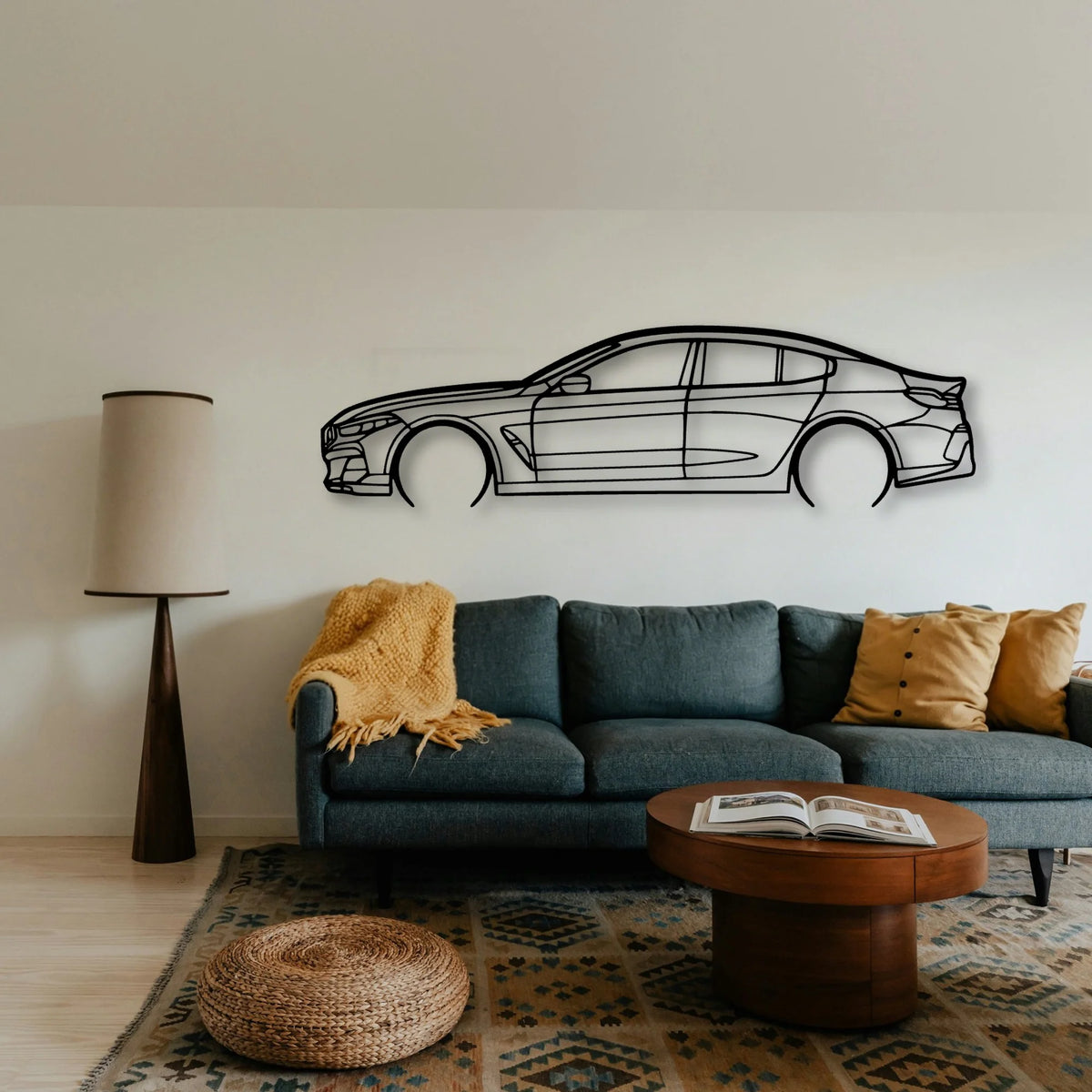 Alpina B8 Classic Silhouette Metal Wall Art - Tinvibe
