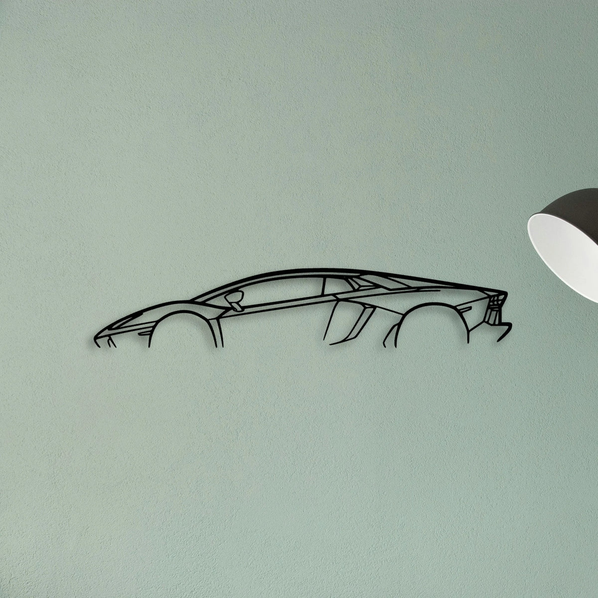 Aventador Classic Silhouette Metal Wall Art - Tinvibe