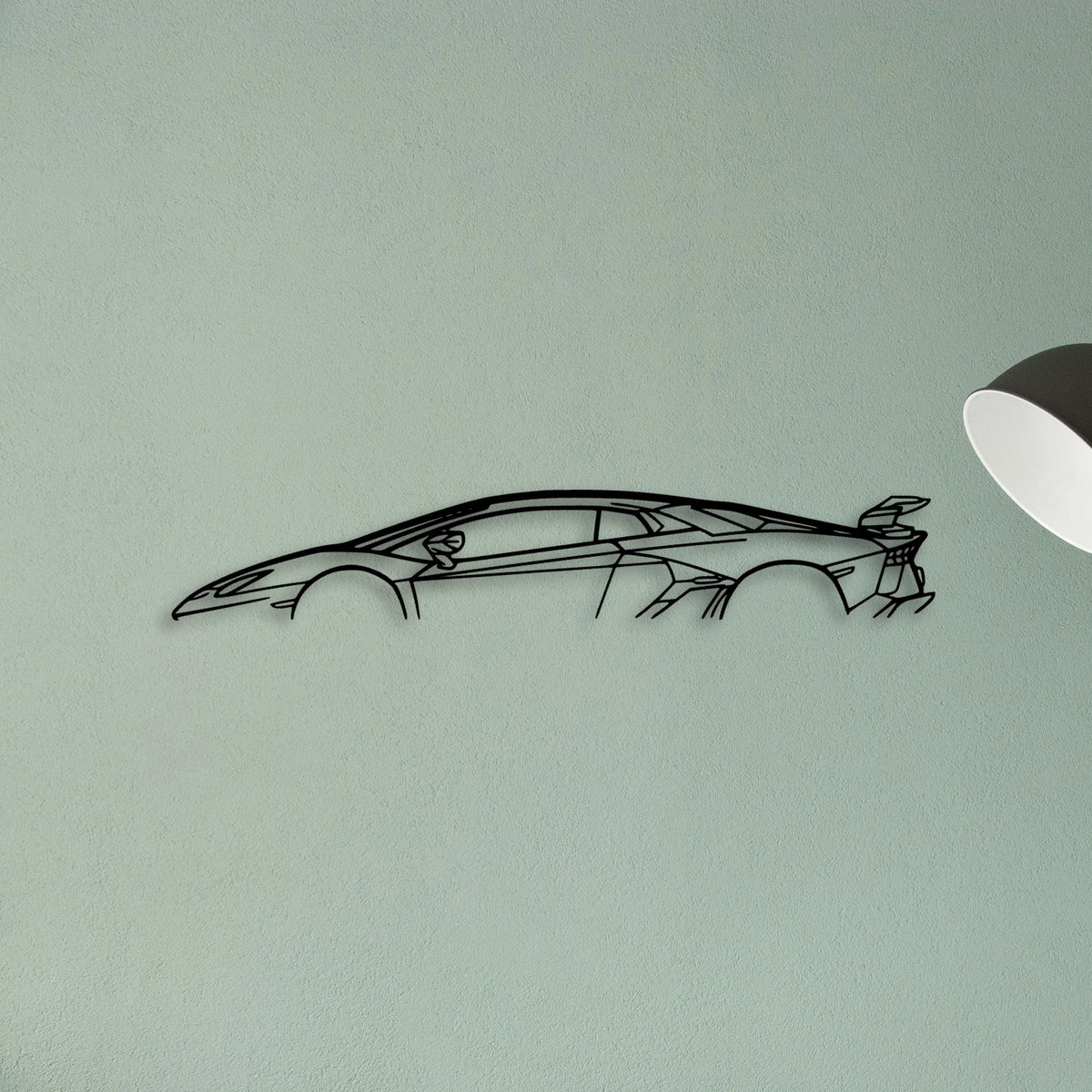 Aventador SVJ Classic Silhouette Metal Wall Art - Tinvibe