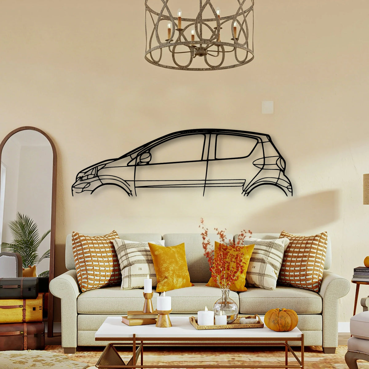 Aygo 2012 Classic Silhouette Metal Wall Art - Tinvibe