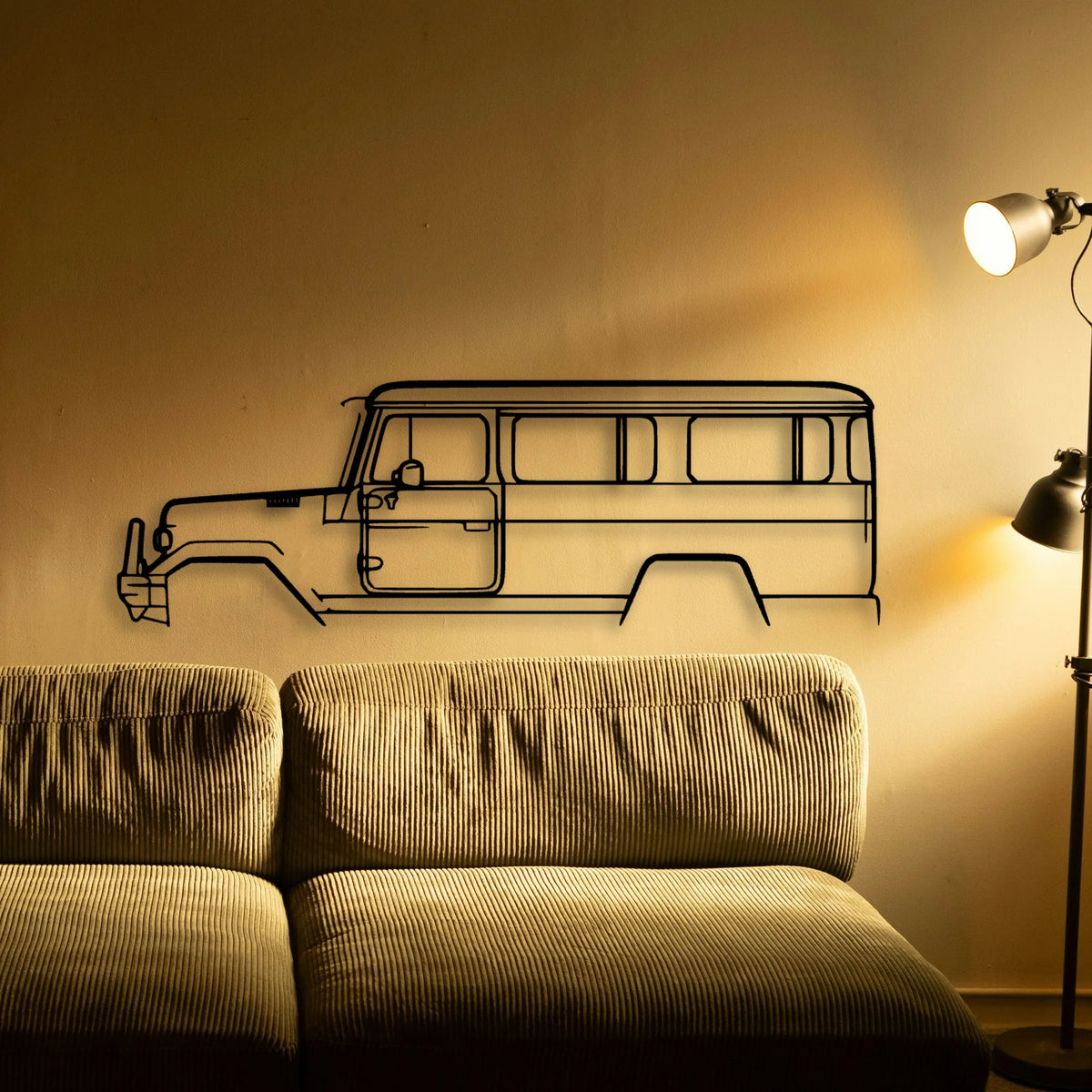 BJ45 1984 Classic Silhouette Metal Wall Art - Tinvibe